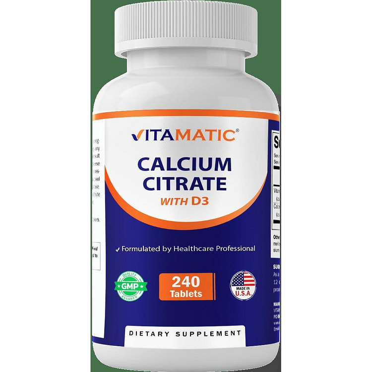 Vitamatic 柠檬酸钙含维生素D3，240片 1 份