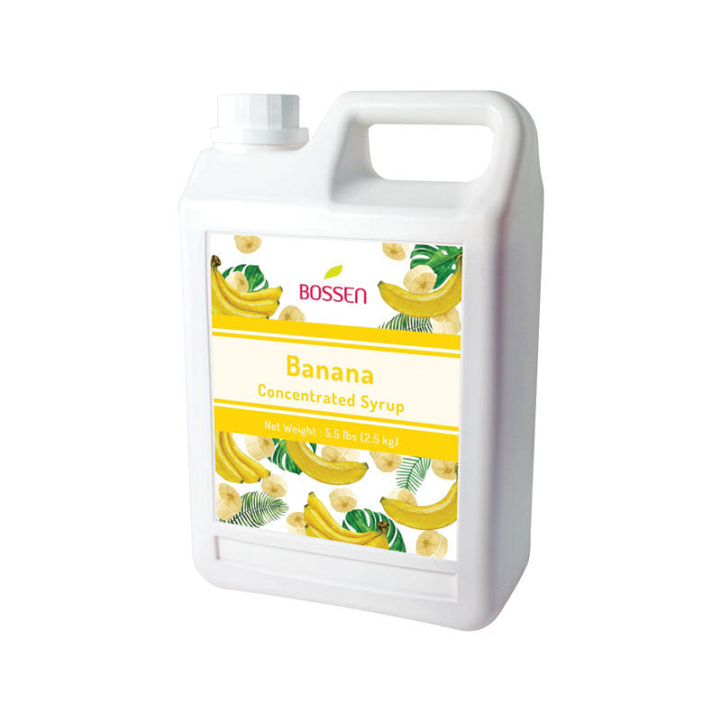 Bossen Banana Syrup 5.5 lb Bottle 5.5 lb