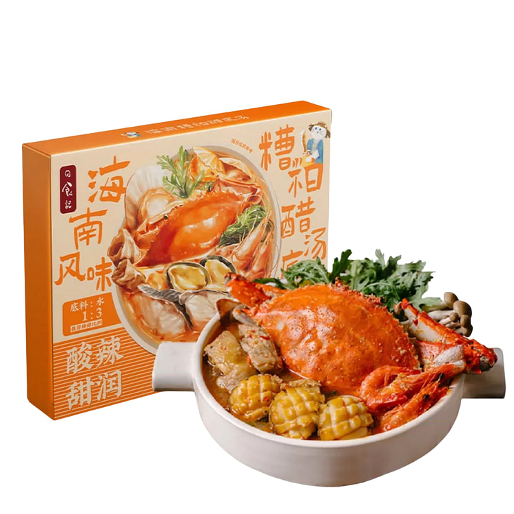 日食记  糟粕醋火锅底料  海南风味  酸辣汤底火锅料底料调味料包