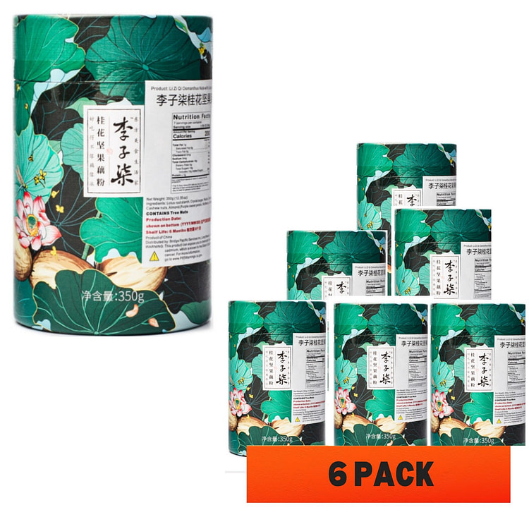 350g*6罐 李子柒坚果藕粉