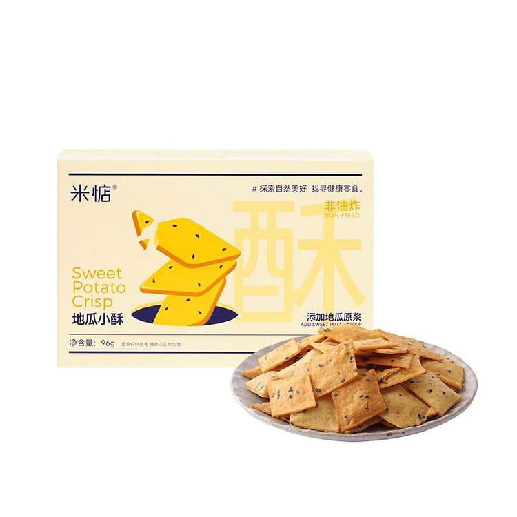 米惦地瓜小酥非油炸酥脆香甜地瓜片健康零食 96 克