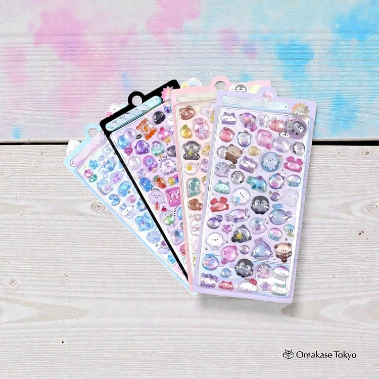 Mosasa 3D贴纸套装 - 可爱女孩设计 60 克