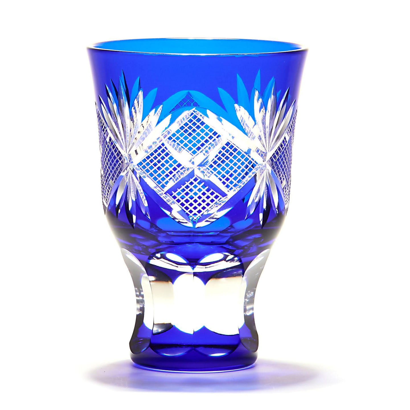 [WITH CERTIFICATE] Tajima sake glass collection Nanako-mon Blue 1 count