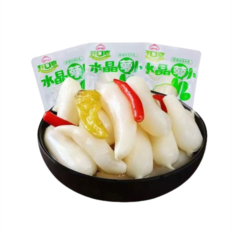 Open and refreshing Pickled baby carrots 15 packs of hot and sour crystal carrot 15 each