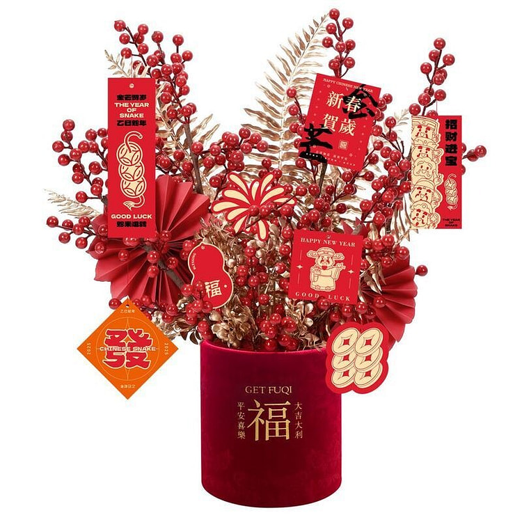 农历新年花桶