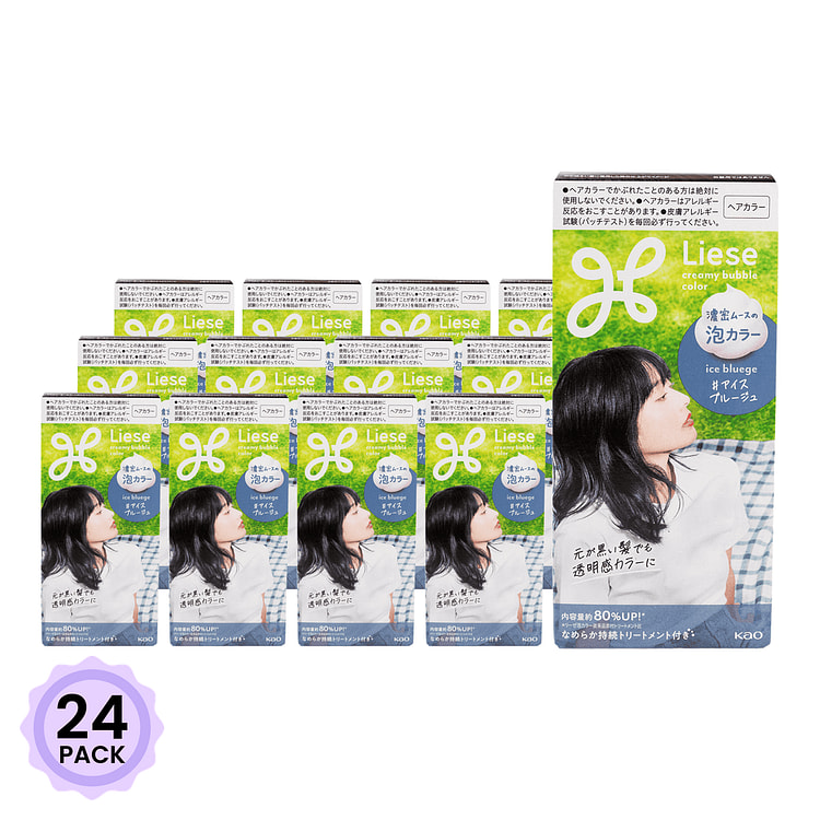 Kao Liese Bubble Color Midnight Ash 1 box*24 pack
