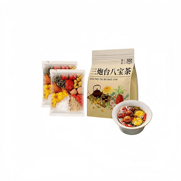 老兰州三泡台茶甘肃特产小袋盖碗八宝茶300g*1袋 300 克