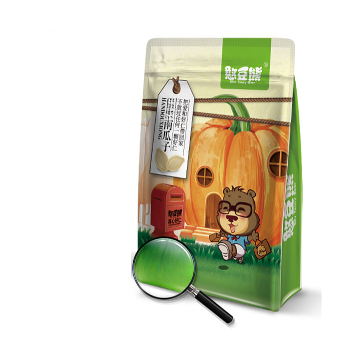 憨豆熊南瓜子新货袋装熟白瓜籽仁250g*1袋