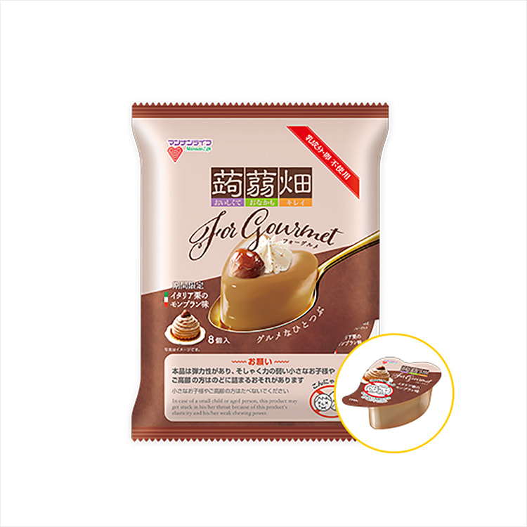 マンナンライフ 季節限定 イタリア栗モンブラン味 25g×8個/袋