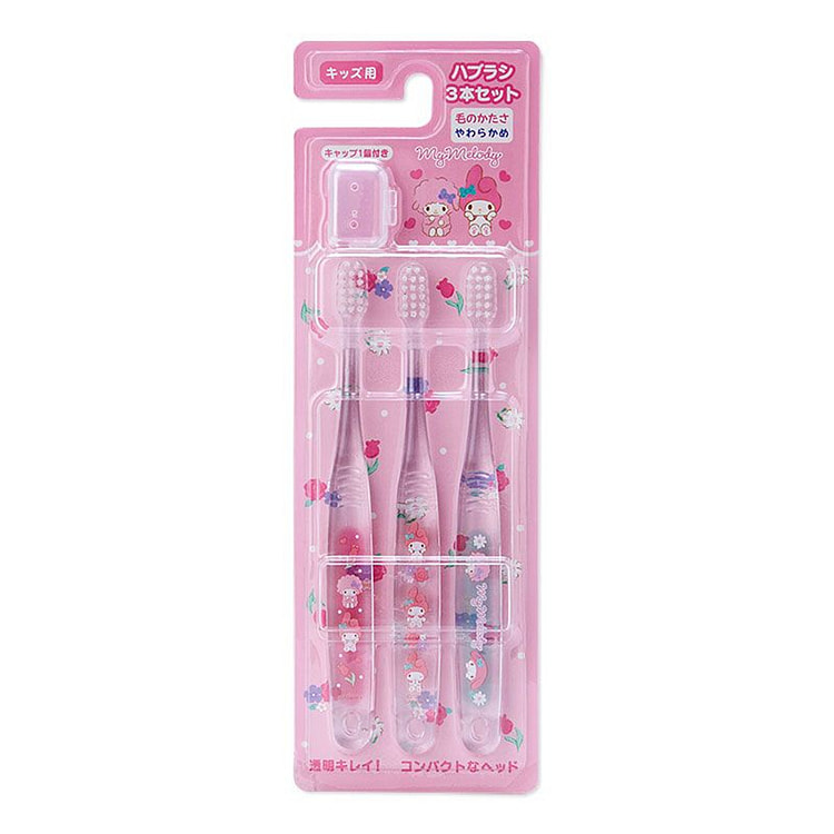 Japan Sanrio My Melody Toothbrushes 3 count