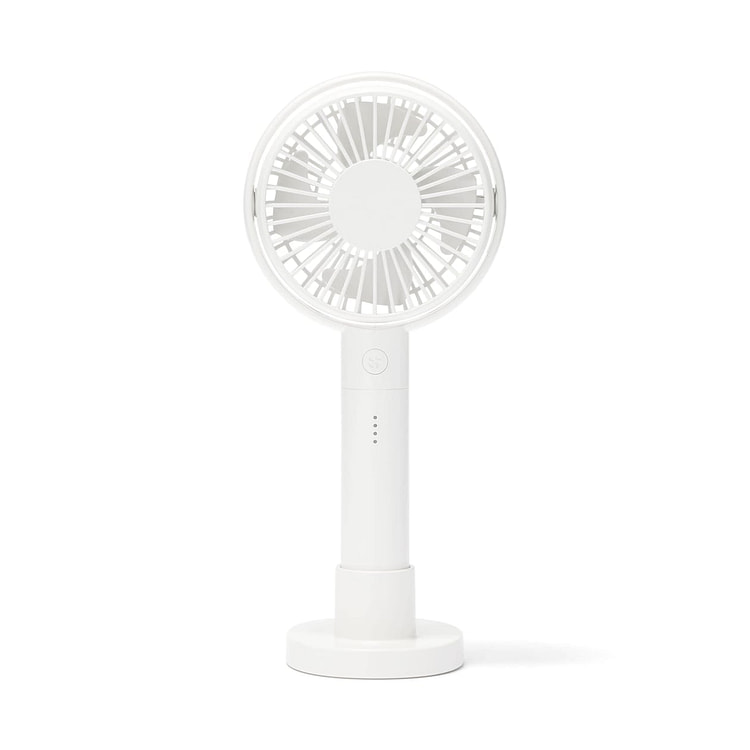 MUJI 可调节角度 可充电 手持 风扇 白色