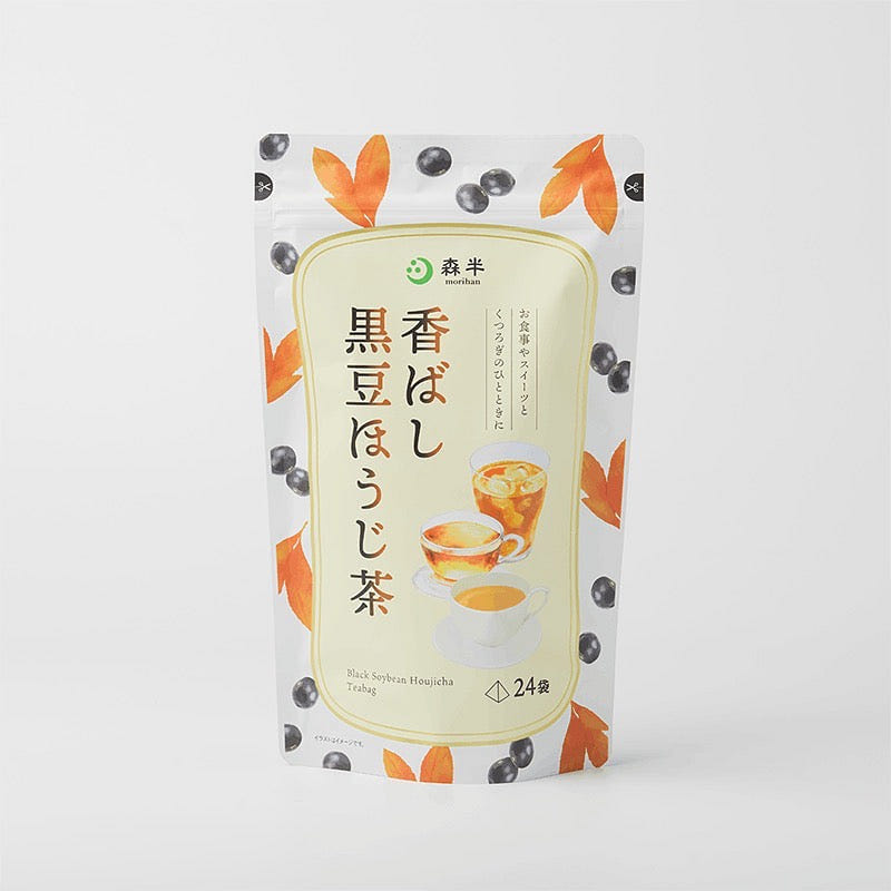 Morihan Black Soybean Hojicha 3.5g x 24 Tea Bags 1 each