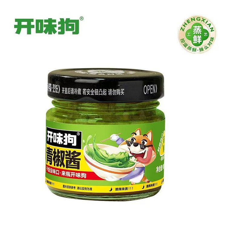 开味狗青椒辣椒酱180g 1 瓶