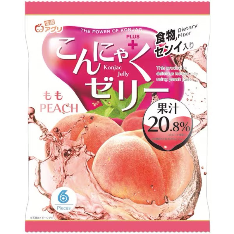 Get Yukiguni Agri Peach Konjac Jelly 16g x6p 1 each Delivered