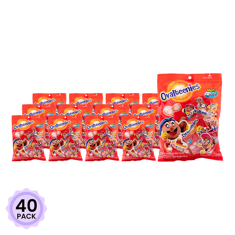 Ovalteenies Chocolate Malt Candy 72 g*40 pack