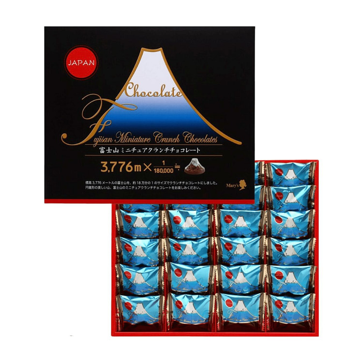 Mary's Fuji Mountain Mini Crunch Chocolate 24pc