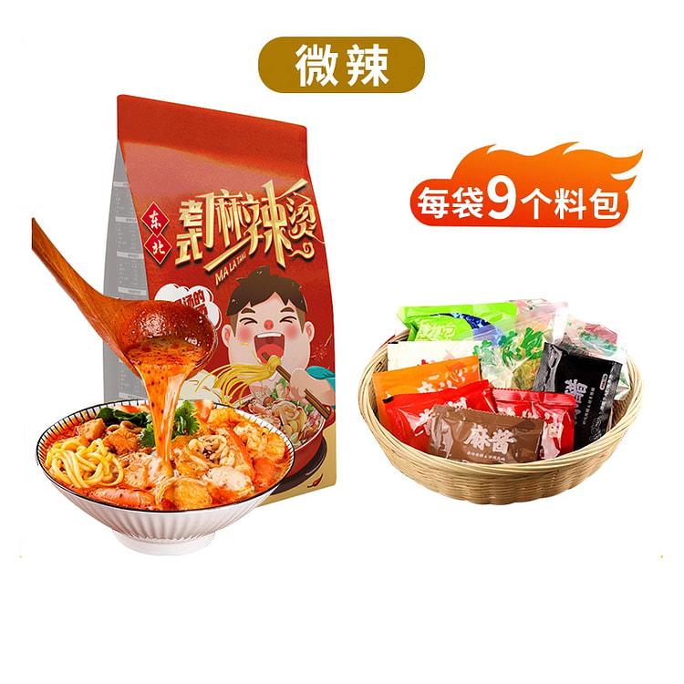 邹有才东北麻辣烫速食老式微辣麻辣烫457g*1袋