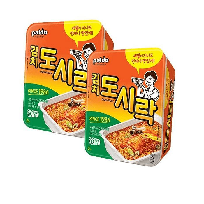 韩国 PALDO 八道拉面泡菜味86g*2盒 172 克