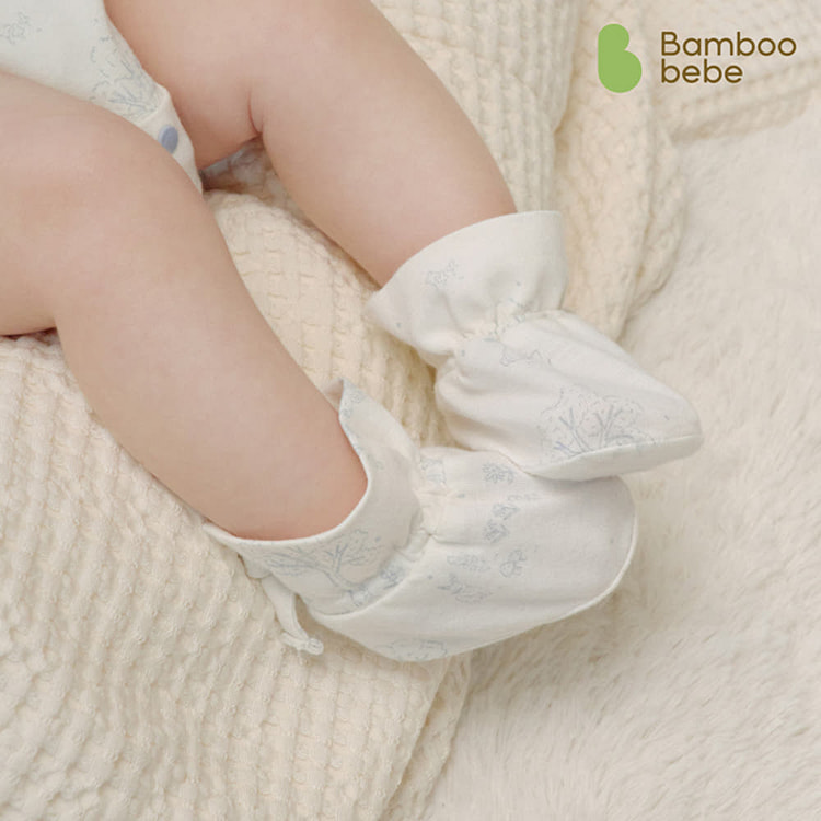 Bamboo Forest Baby Blanket - White Pink 1 pack