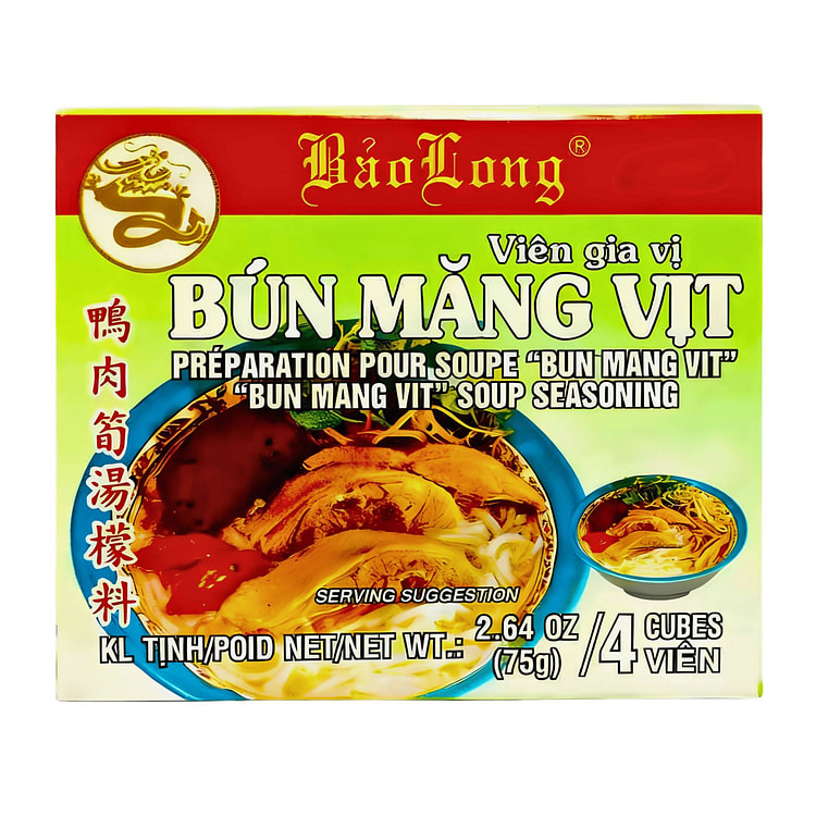 BAO LONG "BUN MANG VIT" SOUP SEASONING 75G 1 each (min 3)