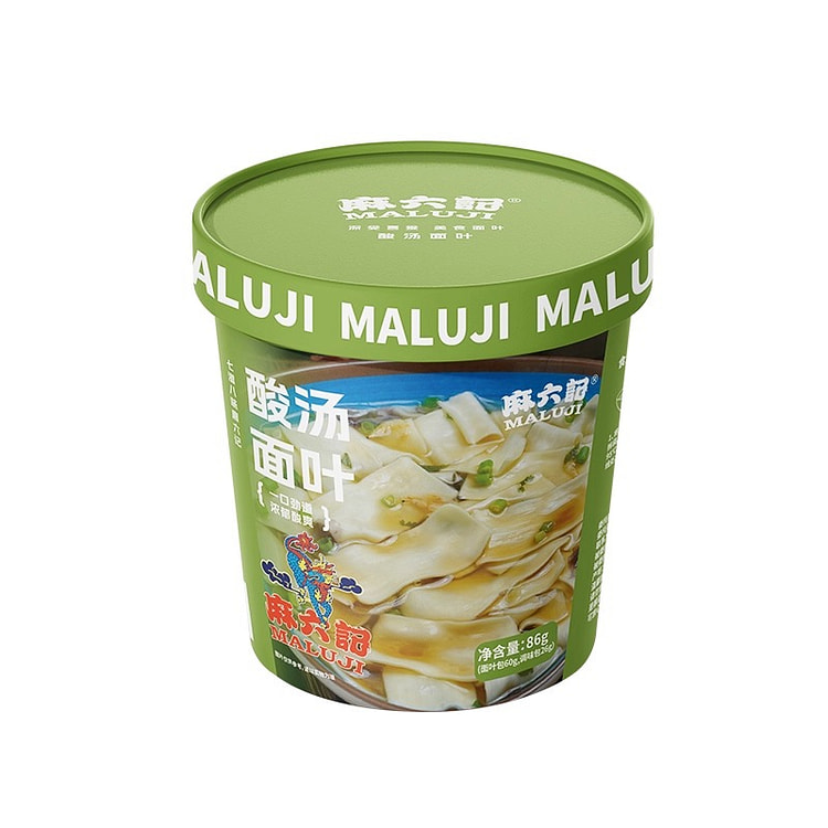 麻六记酸汤面叶非油炸86g*4桶