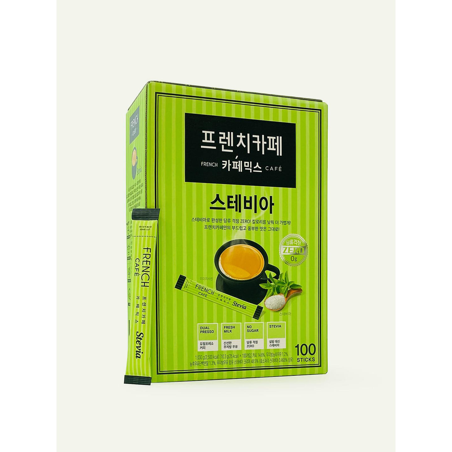 NAMYANG French Cafe STEVIA 3-in-1 Coffee 100T 1 box