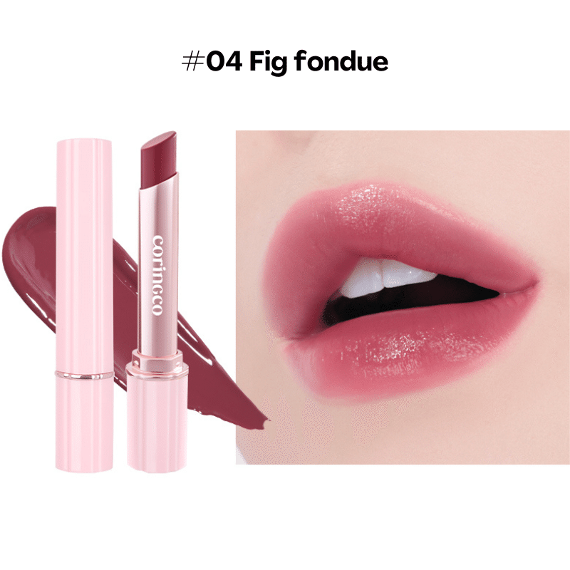 CORINGCO Pink Churros Plumping Glossy Lip Lipstick #04 Fig Fondue 1 each