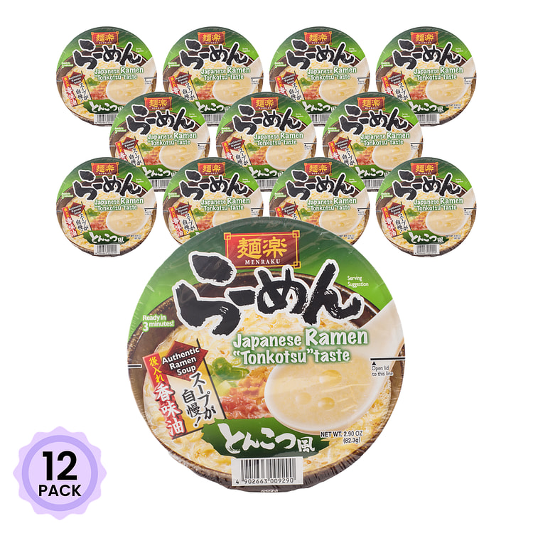 面乐 拉面 豚骨风味 2.9 盎司*12 包