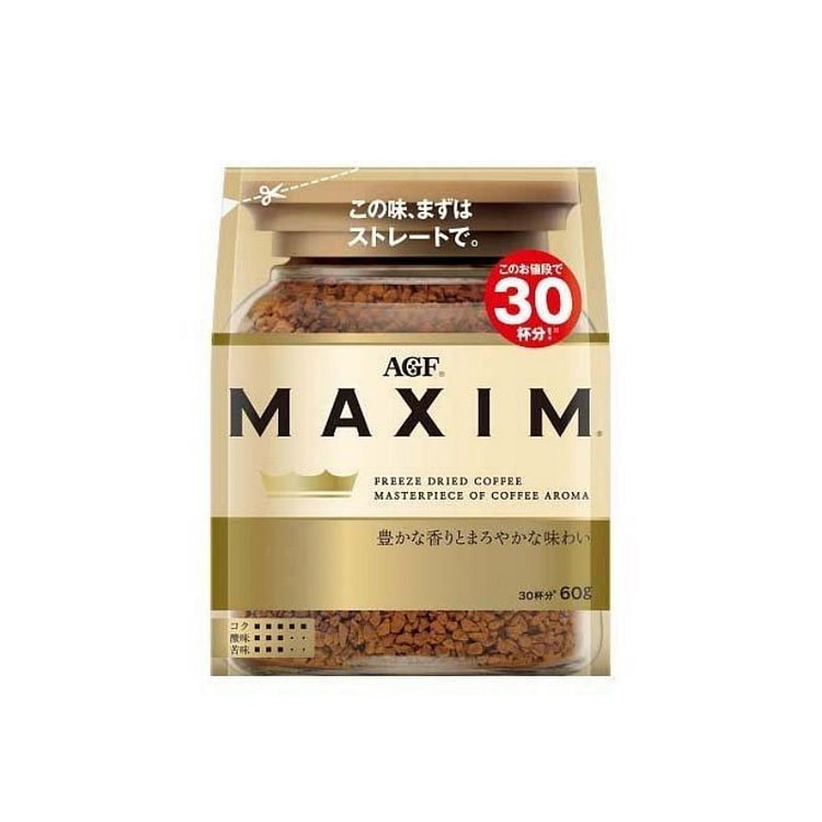 AGF MAXIN 冻干原味速溶咖啡 袋装 60g