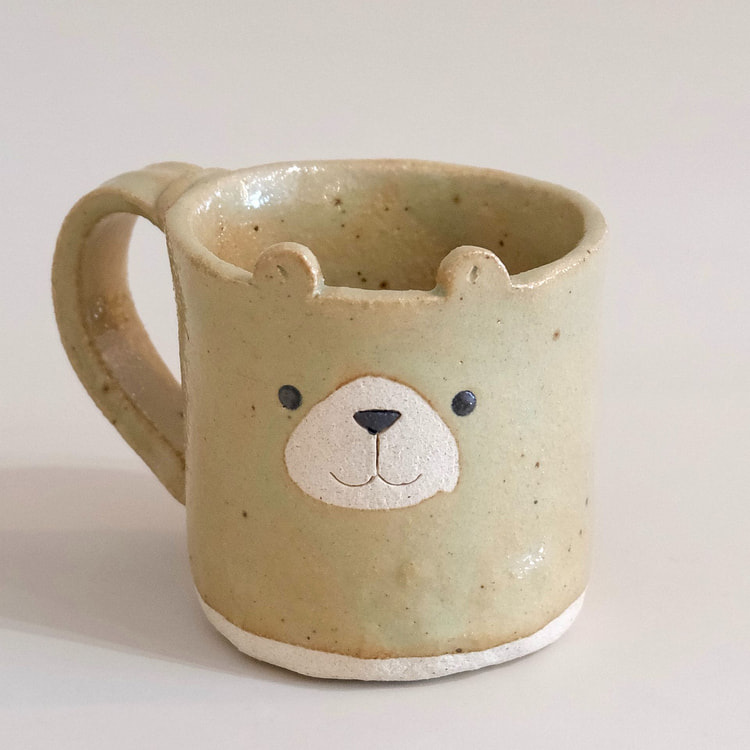 濑户烧 手作 熊 马克杯（礼盒装）