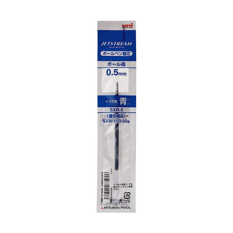 UNI Push-to-Dry Gel Pen 0.5mm Refill Blue 1 each