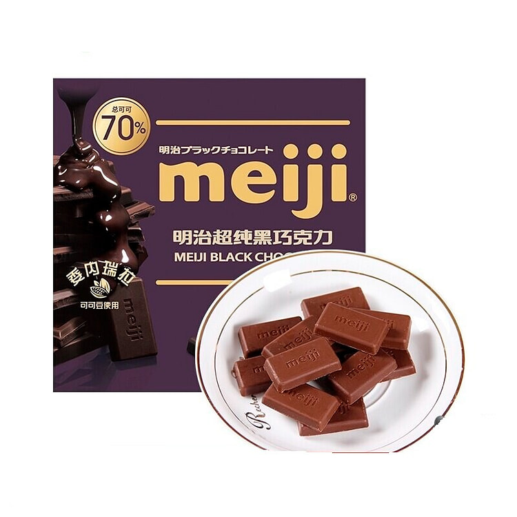 Meiji明治 超纯黑巧克力 可可含量70% 75 克