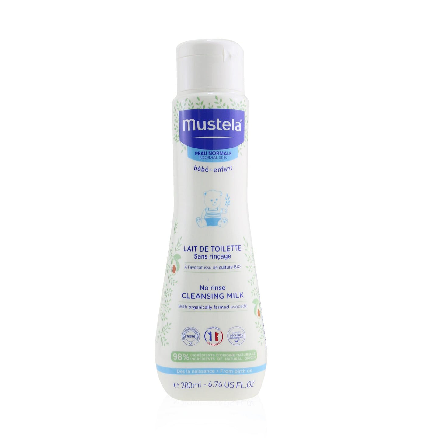 Mustela No Rinse Cleansing Milk - For Normal Skin 200ml/6.6oz 200 ml