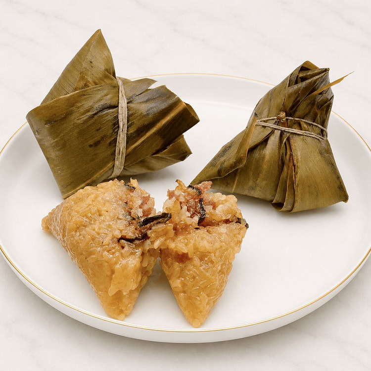 Rice dumpling with mushrooms and pork