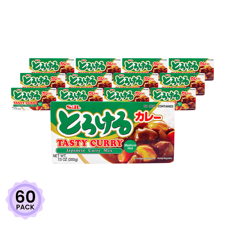 S&B 美味咖喱 中辣 7 盎司*60 包