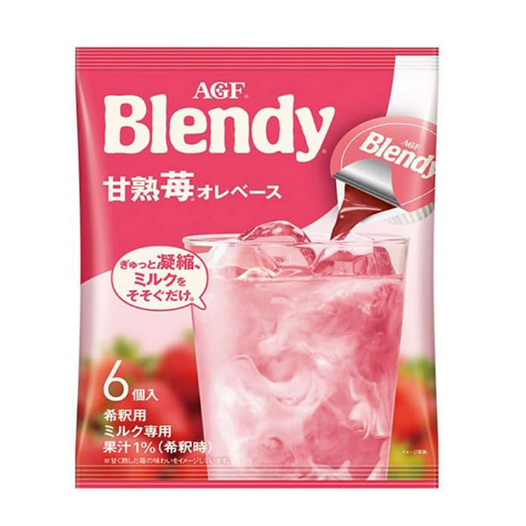 AGF Blendy Potion Sweet Ripe Strawberry Meal Base