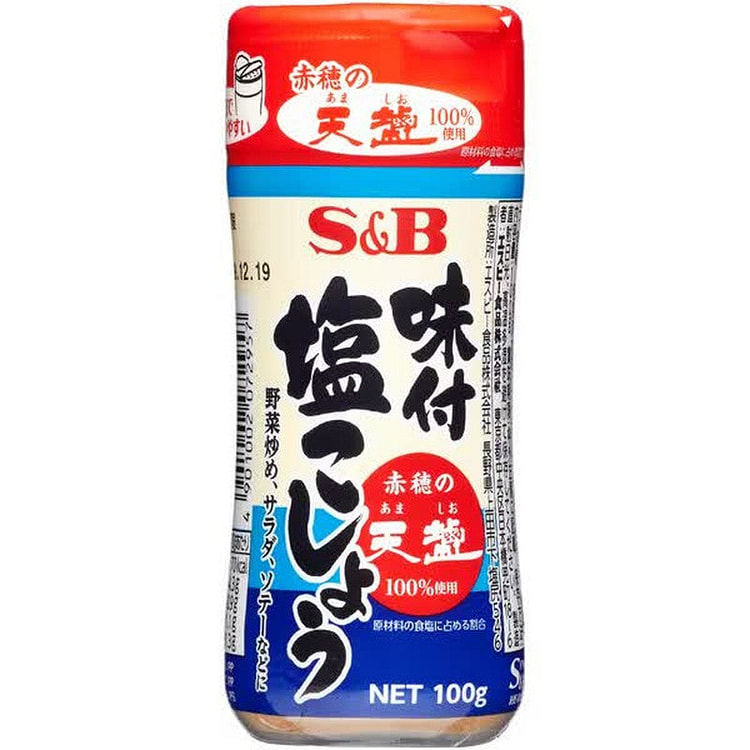 S&B Seasoned Salt & Pepper 100g Made with Tenshio 1 each