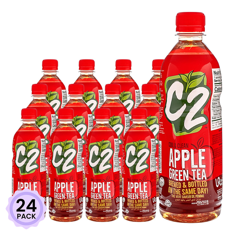 C2 苹果绿茶 500 毫升*24 包