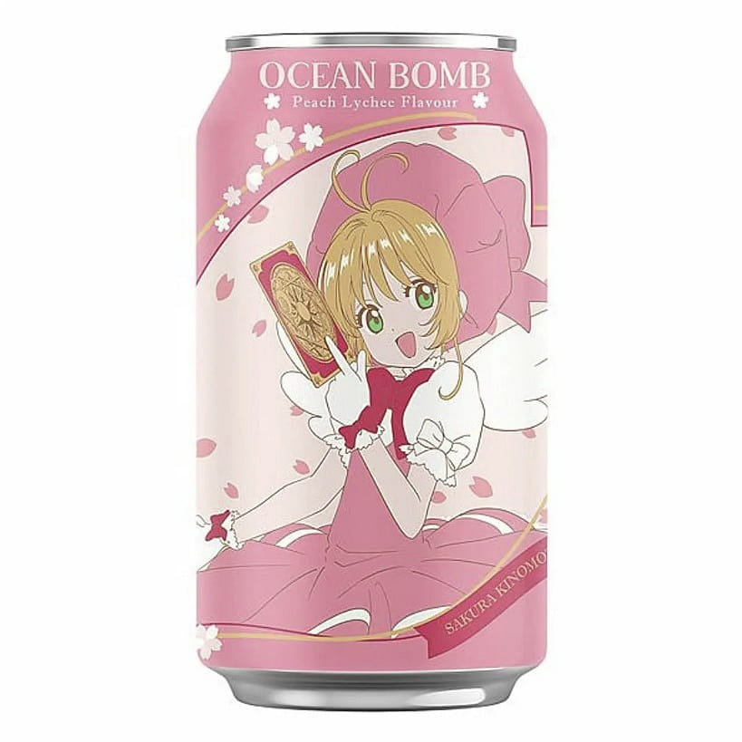 Cardcaptor Sakura Peach Lychee Sparkling Water 330 ml