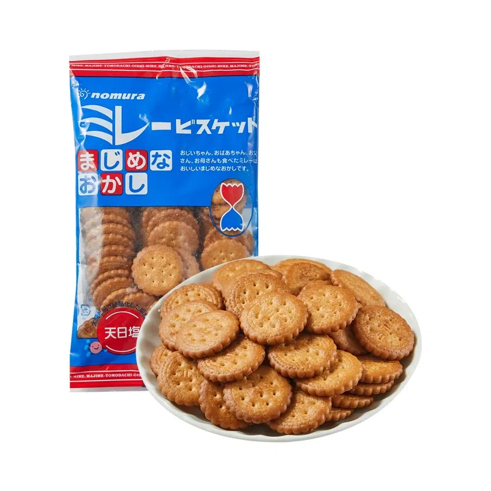 Nomura Sun-dried Salt Round Crackers 1pc 120 g