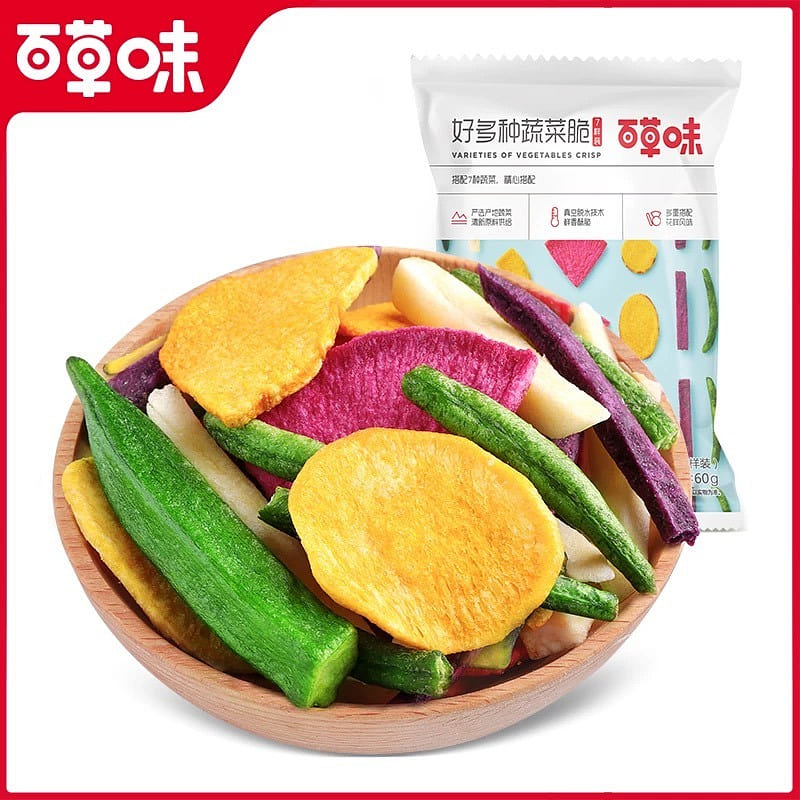 Baicaowei Vegetable Crisps, a casual snack 60 g