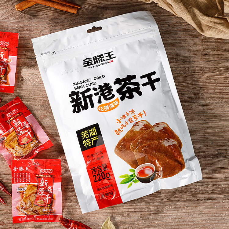 金滕王特产即食新港茶干香辣味220克x1袋