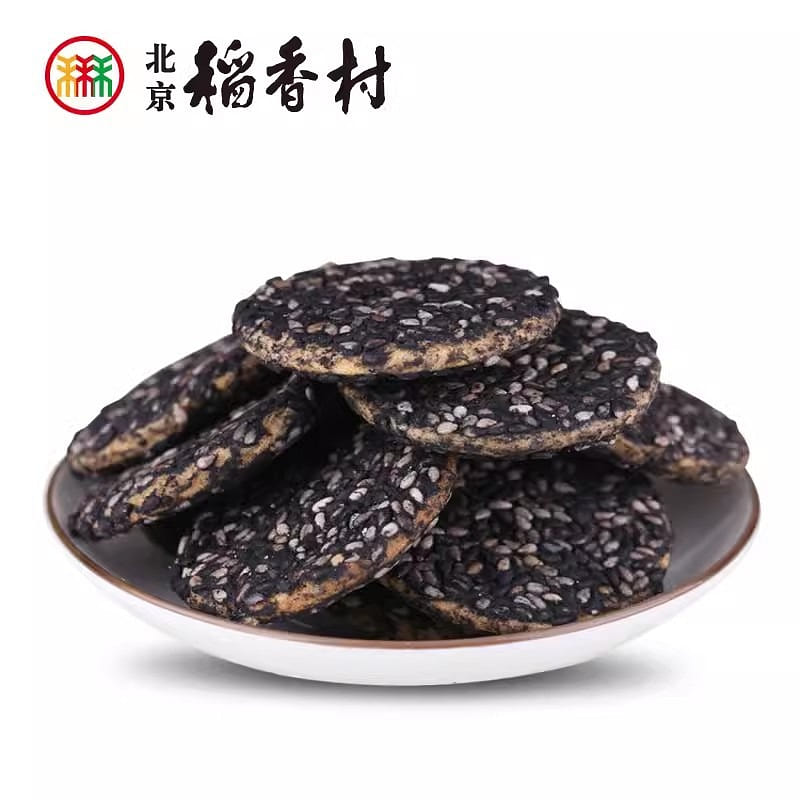 Daoxiang Village Black double sesame cake Crispy pancake 210g/ bag 210 g
