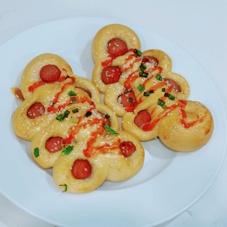 热狗面包2个 1 个