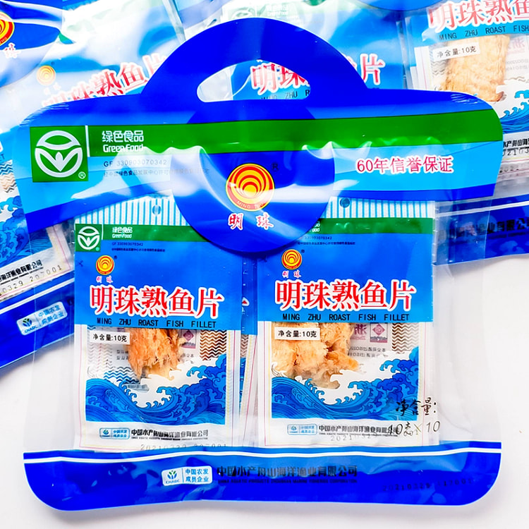 明珠烤鱼片海鲜即食10g*10包