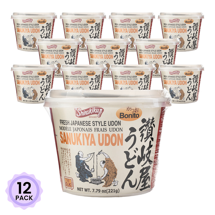 Shirakiku 日式乌冬面碗装 鲣鱼味 7.79 盎司*12 包