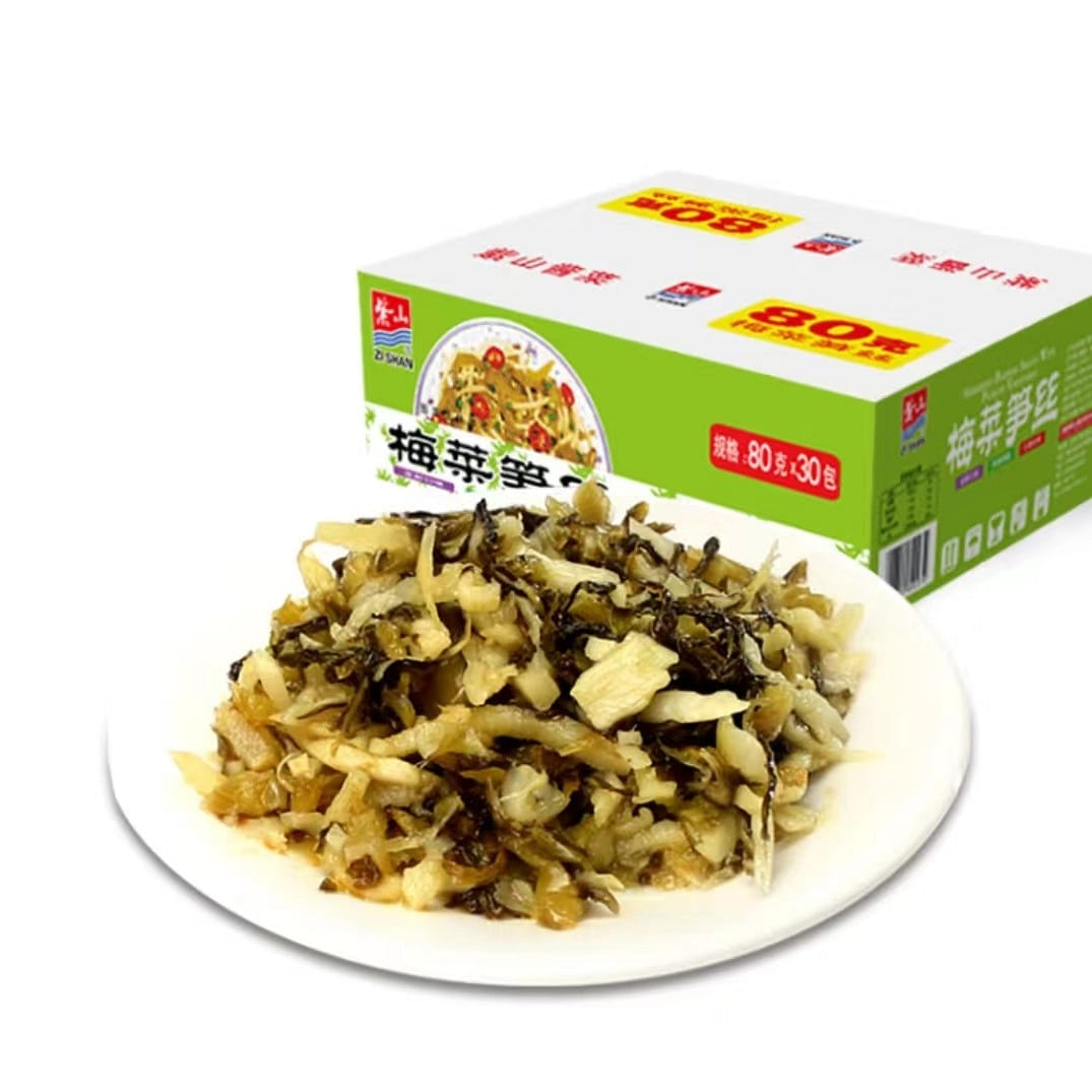 Shredded bamboo shoots with purple mountain plum vegetables 60 g