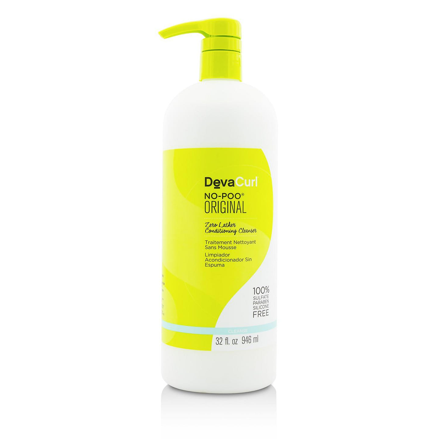 DevaCurl No-Poo Original (Zero Lather Conditioning Cleanser – For Curly Hair) 946ml/32oz 946 ml
