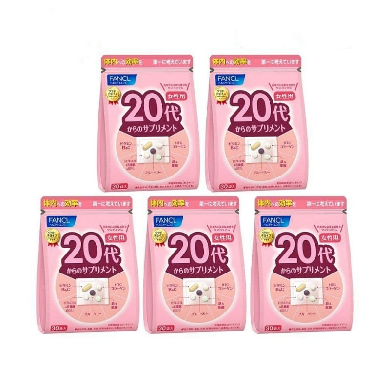 Fancl Supplement for Women in 20+ Old 30 Bags*5 1 each
