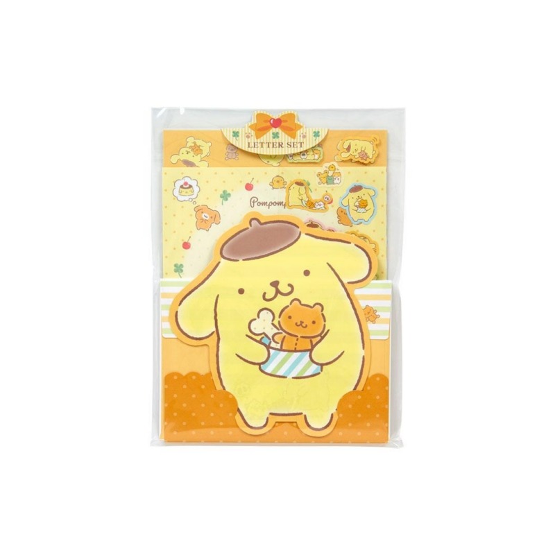 サンリオ♡ポムポムプリン キャラクターいっぱい レターセット 2013年 サンリオ ポムポムプリン キャラクター形レターセット - Weee!